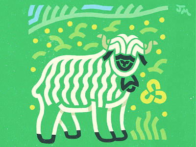 Valais Blacknose Sheep art design flat graphic design illustration