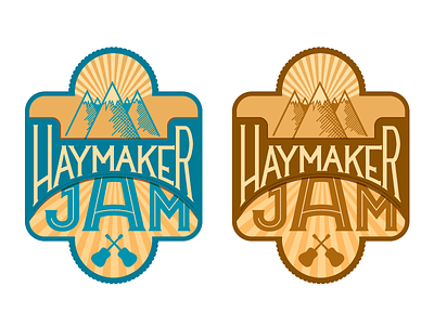 Haymaker Logo blue logo music symbol typography