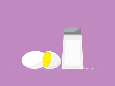 Eggs eggs illustration illustrator morning purple salt vector
