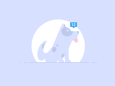 Illustration Test blue branding dog illustration illustrator logo pet symbol vector