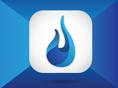 Droplet app blue branding design fitness icon illustration illustrator logo symbol vector
