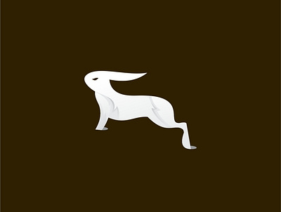 rabbit animal flat icon illustration vector