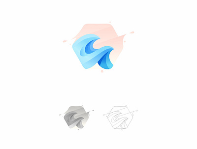 wave icon illustration vector