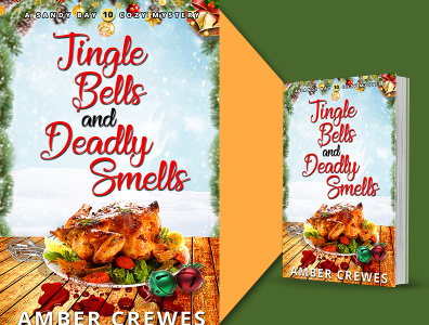 JINGLE BELLS AND DEADLY SMELLS artist book cover cover design design graphic designer graphics