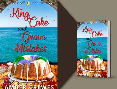 KING CAKE AND GRAVE MISTAKES artist book cover cover design design graphic designer graphics