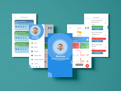 Office Workflow Automation | Resquest Tracking App | Design adobe xd animation app app design design graphic design illustration interface mobile mobile app mobile design motion graphics ui ui design uiux user experience user interface ux web website app