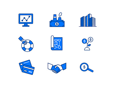 3PO Consulting: Icons branding finance iconography icons icons set payment process software treasury