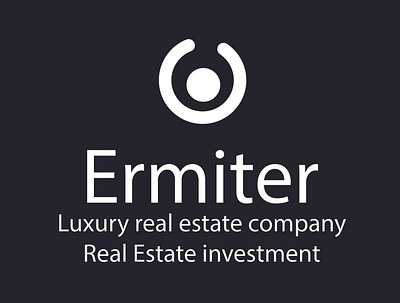 Logo for an elite real estate Agency flat icon illustration logo typography ux website