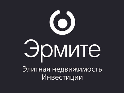 Logo for elite real estate Agency Russian version app illustration typography ux website