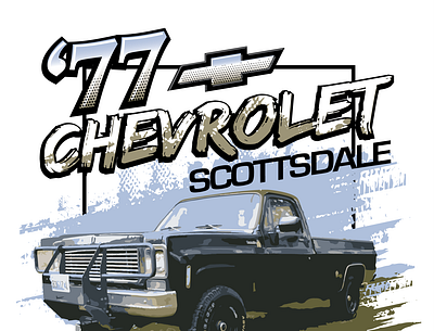 '77 Chevy! graphic design illustration vector