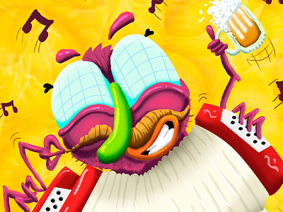 cumbia pineapple fly celso piña cumbia fly illustration pineapple