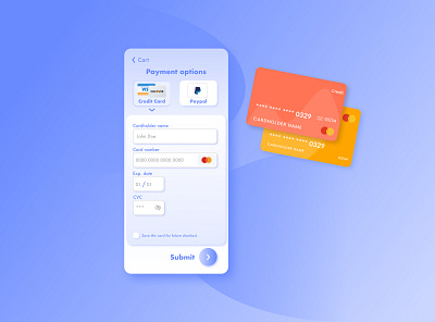 #DailyUI 002 - Card Checkout app dailyui design mobile ui
