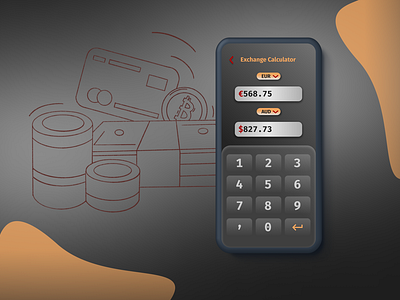 #DailyUI 004 - Currency calculator