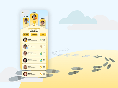#DailyUI 019 - Leaderboard app branding dailyui design illustration mobile ui ux