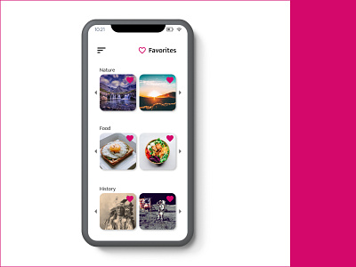 #DailyUI 044 - Favorites 100daysofui app branding dailyui dailyui044 dailyuichallenge design designchallenge dribbblechallenge illustration ui ux