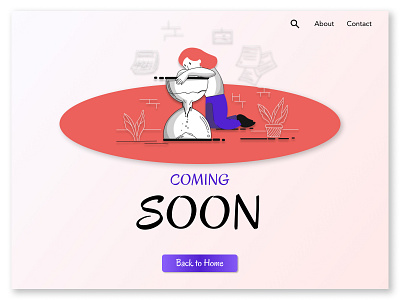 #DailyUI 048 - Coming Soon 100daysofui branding coming soon dailyui dailyui 48 dailyui048 design designchallenge dribbblechallenge illustration ui uichallenge ux