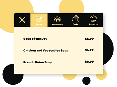 #DailyUI 053 - Header Navigation branding dailyui dailyui 053 dailyui 53 design designchallenge dribbblechallenge food menu header navigation navbar typography ui uichallenge ux