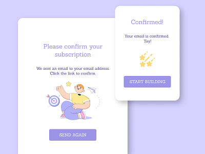 #DailyUI 054 - Confirmation branding confirmation dailyui dailyui 054 dailyui 54 design designchallenge dribbblechallenge email illustration subscription typography ui uichallenge ux