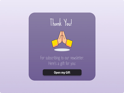 #DailyUI 077 - Thank You