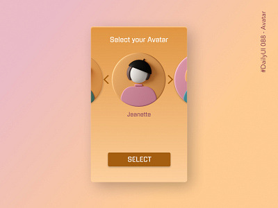 #DailyUI 088 - Avatar