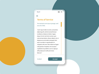 #DailyUI 089 - Terms of Service