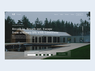 Hotel homepage