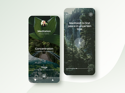 Meditation and Yoga App app app design design health meditaion meditation app uxui uxui design webdesign yoga yoga app