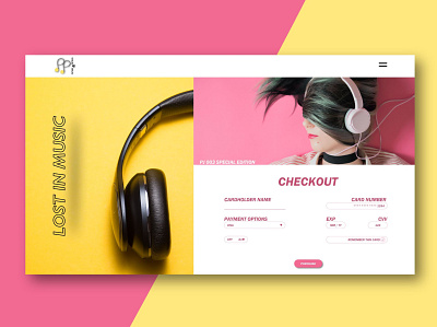 Headphones Checkout dailyui dailyui 002 logo typography ui ui design ux web web design webdesign