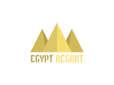 Egypt Resort Logo Concept brand design branding branding concept flat illustrator logo logodesign logos minimal vector