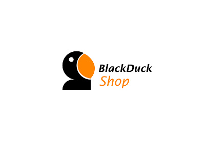 BlackDuck Shop Logo Concept brand design branding concept flat illustrator logo logodesign logos logotype minimal vector