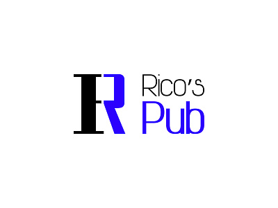 Ricos Pub Logo Concept