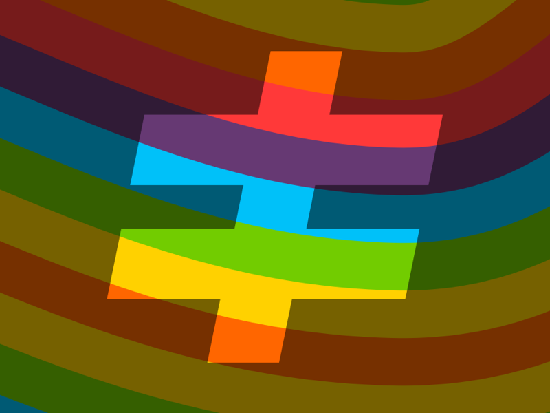 Diverently Pride colors rainbow stripes logo pride