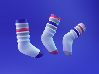 Socks 3d 3d art 3d artist fashion illustration socks