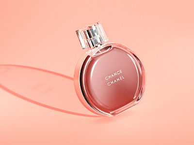 Pink. 3d 3d art 3d artist chanel fashion illustration perfume bottle