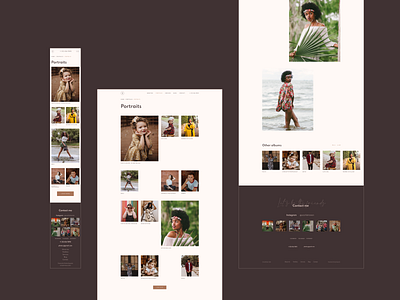 Portfolio — Photographer website (redesign concept) adaptive design dark web site gallery page website layout