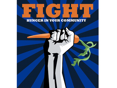 Fight Hunger ShopRite Reusable Bag adobe advertising art direction balance competition contrast fight graphic design hunger project style typography