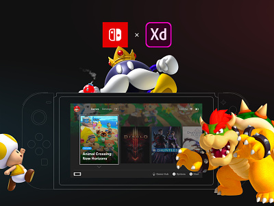 Nintendo Switch Redesign. Full case animation app case design esports games interactive motion nintendo nintendoswitch screen switch ui