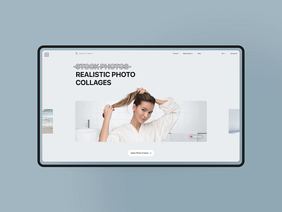 Moose Photos Redesign animation design interactive motion photo screen stock ui ux web