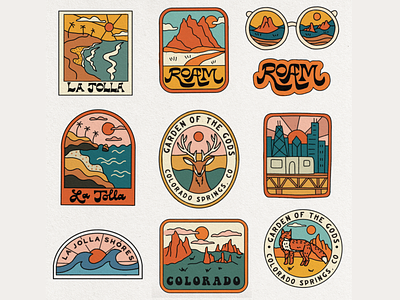 Outdoor Badges (rejected designs)