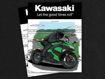 kawasaki ninja coloring pages