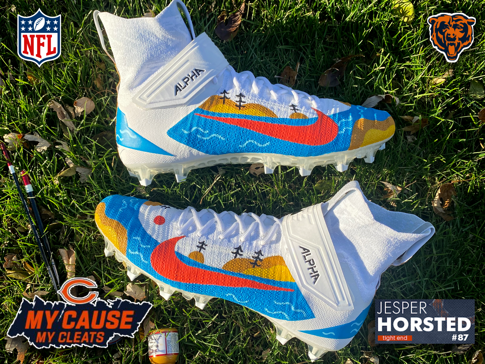 Chicago Bears taking part in 'My Cause My Cleats'