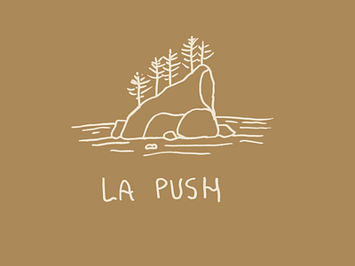 La Push beach coast drawing illustration la push national park olympic national park pnw simple t shirt washington