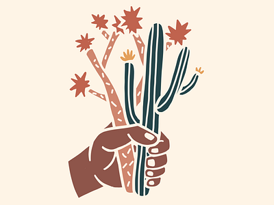 Desert Bouquet cactus desert design drawing hand illustration joshua tree nature saguro southwest