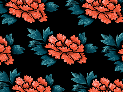 Japanese Floral Pattern floral flower graphic design illustration japanese japanese origami pattern texture