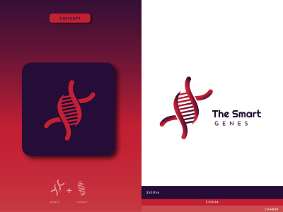 The SMART GENES colorful communication connect for sale genetics human resources invention logodesign logomarks logotype medical logo new research