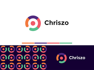 Chriszo abstract color palette colorful icon logo logotype modern logo pattern sign symbol tech logo technology vector