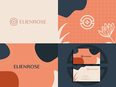 ELIENROSE abstract art background beauty design elegant element fashion graphic icon illustration logo model modern sign style symbol template vector vintage