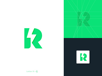 Letter R + Volt ⚡icon artdesign brand branding concept creative design creativelogo designlogo designspiration lettermark letters logo logodesigner logofolio logoforsale logomark modernlogo negative space logo presentation volt logo wordmark