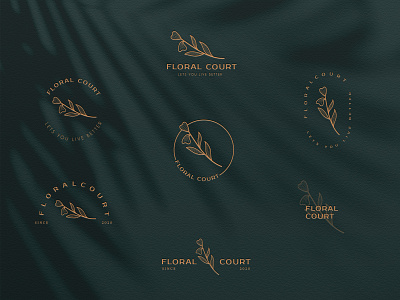 Floral court Logo Variation