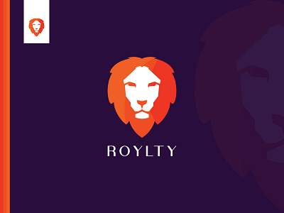 ROYLTY abstract animal brand branding colorful lion concept creative emblem head king lion lion logo logo logo design logotype luxury modern logo moscot royal wild